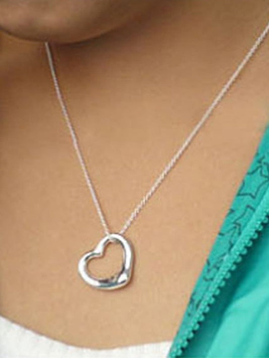1PC Pendant Necklace Necklace For Daily Alloy Classic Heart for Women