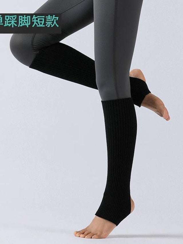 Kid's Leg Warmers Boot Cuffs Home Daily Solid Color Acrylic Fibers Basic Classic Warm 1 Pair for Women