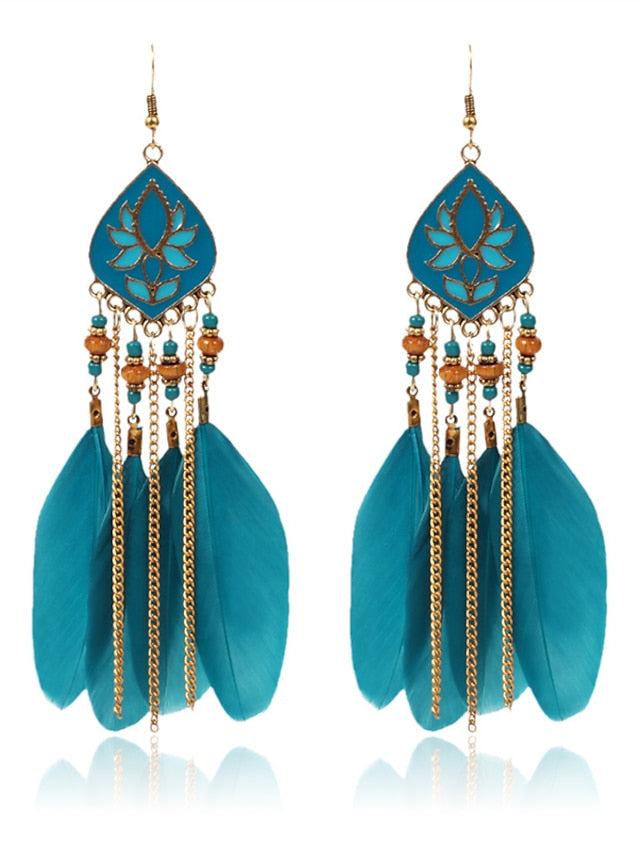 Earrings Ethnic Style Street Color Block Earring for Women