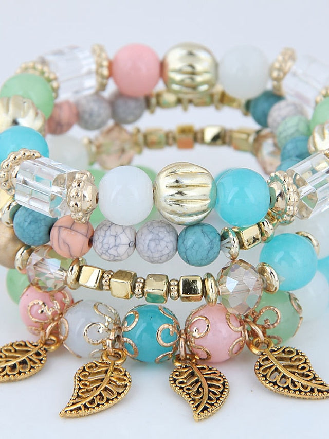 Bracelets Ethnic Style Outdoor Leaf Bracelets & Bangles for Women