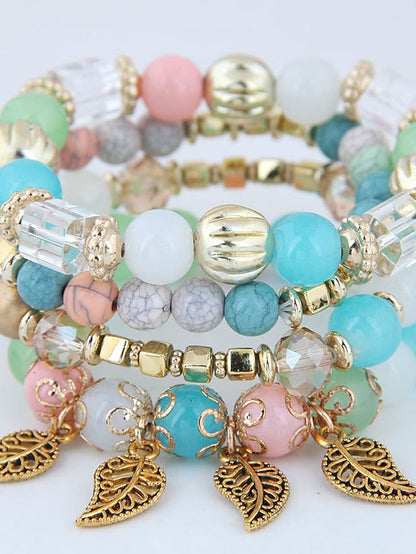 Bracelets Ethnic Style Outdoor Leaf Bracelets & Bangles for Women