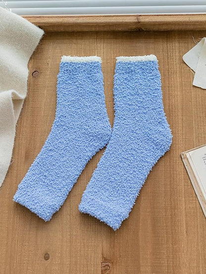 Leg Warmers Boot Cuffs Thick Winter Warm Socks Home Office Daily Solid Color Polyester Spandex Basic Casual Classic Warm Cute 1 Pair for Women