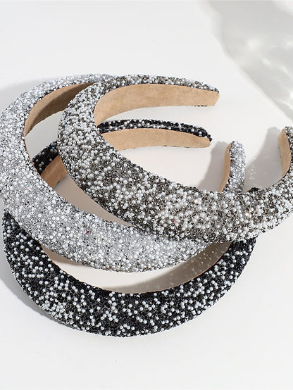 1PC Headbands Headband For Daily Glitter Synthetic Silver Silver grey Black for Women
