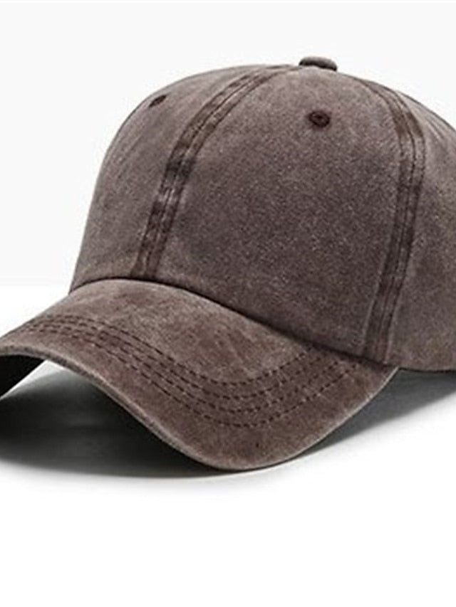 Baseball Cap Adjustable Buckle Pure Color Sports for Women