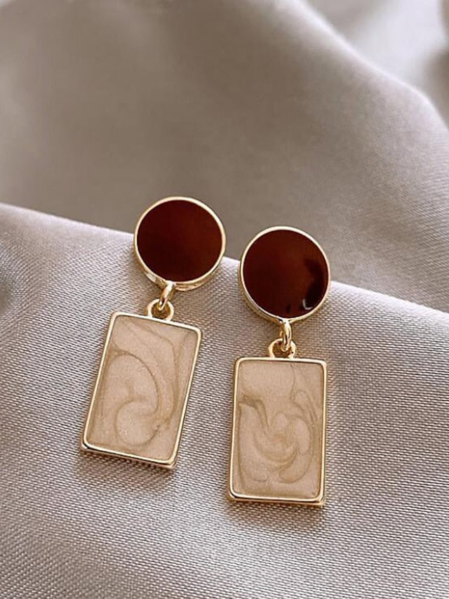 1 Pair Earrings For Daily Date Beach Alloy Vintage Style Fashion for Women