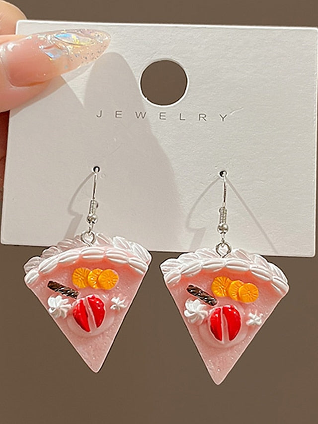 1 Pair Drop Earrings Earrings For Work Daily Date Cute Fruit Cake for Women
