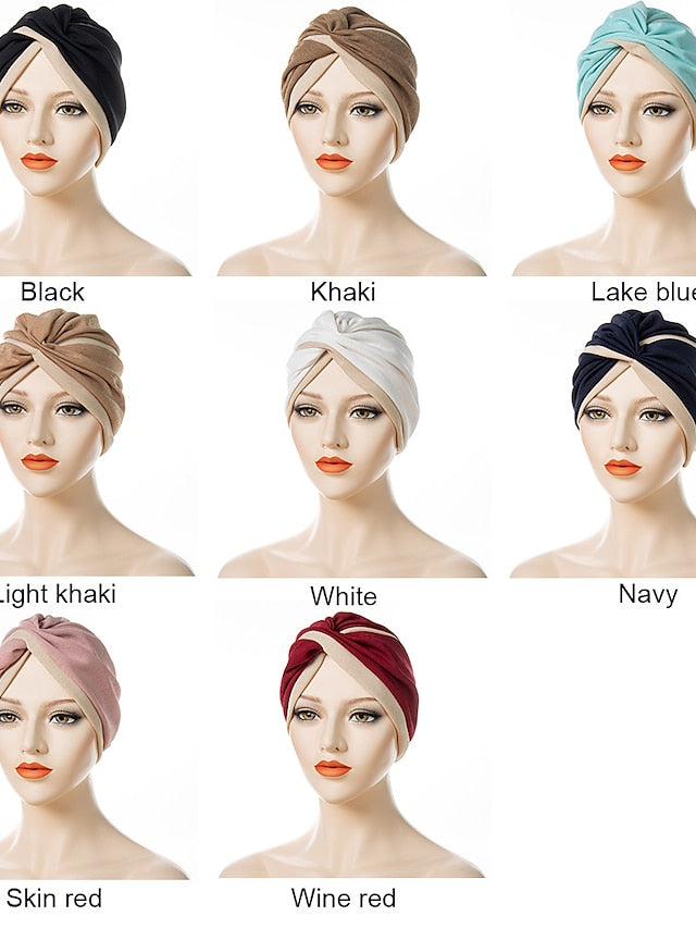 Turban Home Daily Holiday Patchwork Quilted Polyester Casual Sweet Casual Casual / Daily Convenient 1 pcs for Women