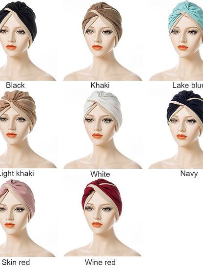 Turban Home Daily Holiday Patchwork Quilted Polyester Casual Sweet Casual Casual / Daily Convenient 1 pcs for Women