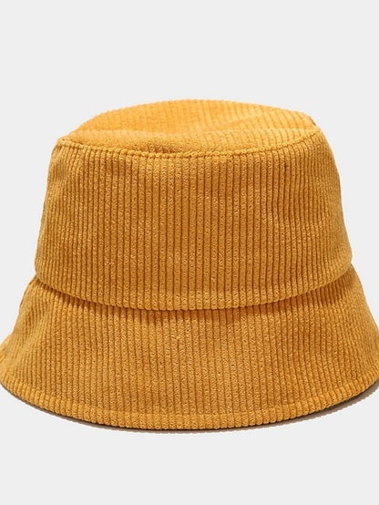 Fall Winter Classic Corduroy Bucket Hat Outdoor Panama Harajuku Style Fishing Bucket Hats For Female Male Unisex  Casual Solid Cap for Women