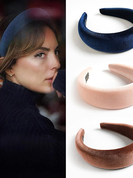 1pc Girls' Headbands Velvet Wide Headbands for Women Soft Head Bands Hairbands for Women Girls Fashion No Slip Headband for Women Hairbands Hair Accessories for Women