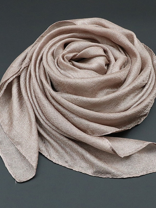 1 PC New Solid Color Scarf Long Style Thin Shawl Spring Summer Scarf Women Beautiful Scarves for Women