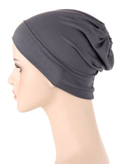 Full Cover Inner Hijab Caps Muslim Turban Hat Islamic Head Scarf Underscarf Bonnet India Hat Muslim Headdress Turbante for Women