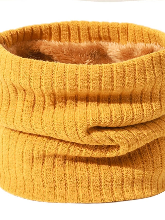 Infinity Scarf Party Black Scarf Pure Color Red Khaki Fall Winter Unisex for Women