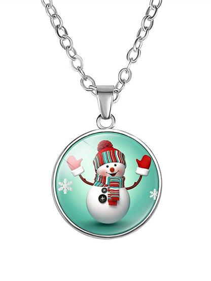 necklace Casual Christmas Snowflake Necklaces for Women