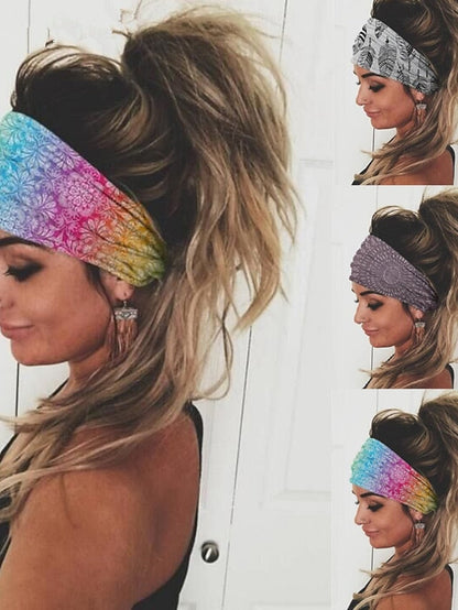 1pc Headbands Hair Band For Street Gift Holiday Head Fabric 1 2 3 for Women