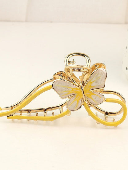 1pc Girls' Hair Claw Metal Butterfly Hair Clips Clamp Nonslip Hair Claw Hair Accessories for Women Girls for Thinner Thick Hair Styling Fashion Hair Supplies for Women