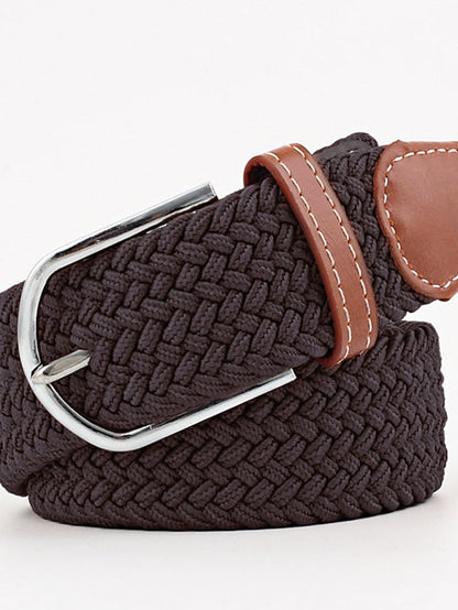 Belt Canvas leather Black And White Blue and White Blue white red Black rice coffee Black Waist Belt Street Casual Color Block / Spring / Summer / Winter for Women