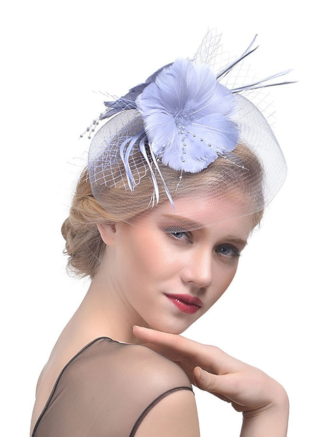 Hair Clip Party Party Solid Color Headwear / Beige / Black / Gray / Fall / Winter for Women