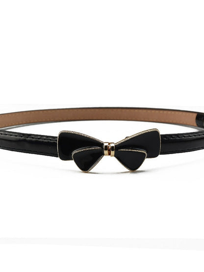 Skinny Belt Party Street Dailywear Holiday Black White Belt Pure Color Resin Pink Fall Winter Spring for Women
