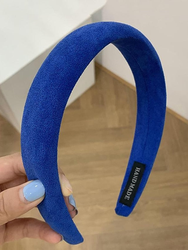 1PC Girls' Headbands Headband For Daily Classic Fabric 3# Rose Red 2#Beige 12# purple for Women