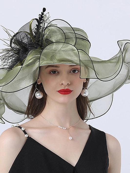 Hat Bucket Hat Sun Hat Green Black Blue Party Outdoor Dailywear Floral Floral Portable Windproof Comfort for Women