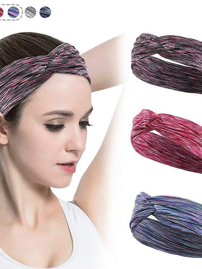 1pc Headbands For Women Wide Boho Headbands Elastic Bandana Non Slip Sweat Fashion Large Headwraps Hair Bands Headwear fit All Head Sizes for Workout Sports Running Yoga for Women