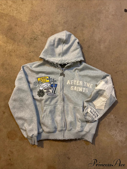 Y2K Letter Print  Street Casual Hoodie