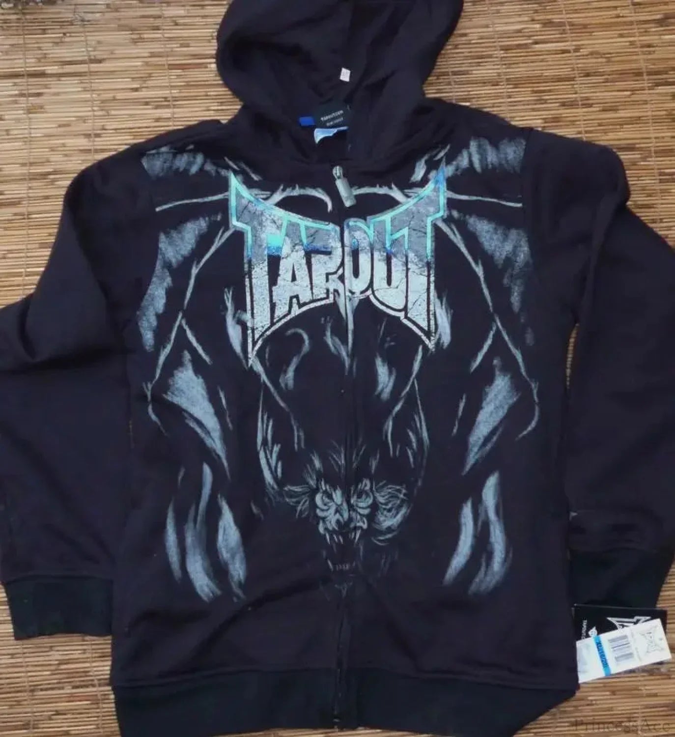 Y2K Mysterious Printed Zipper Hoodie