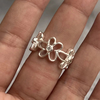Y2K Transparent Heart Gothic Ring