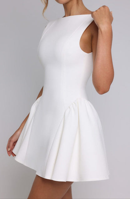 Luna Mini Dress-Ivory