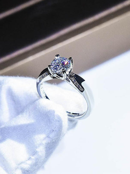 Wedding Ring For Anniversary Party Evening Gift Imitation Diamond Alloy Classic for Women