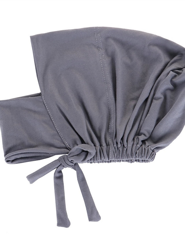 Soft Adjustable Inner Hijab Caps Muslim Stretch Tie Back Jersey Cap Islamic Underscarf Bonnet Female Headscarf Headwrap Arab Turban for Women