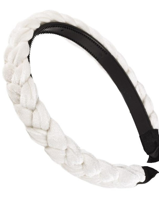 1PC Headbands Headband For Wedding Party Evening Crossover Fabric grey toothed pink toothed wine red toothed for Women