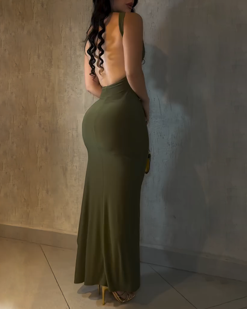Backless Fitted Dress (Pre-Sale)