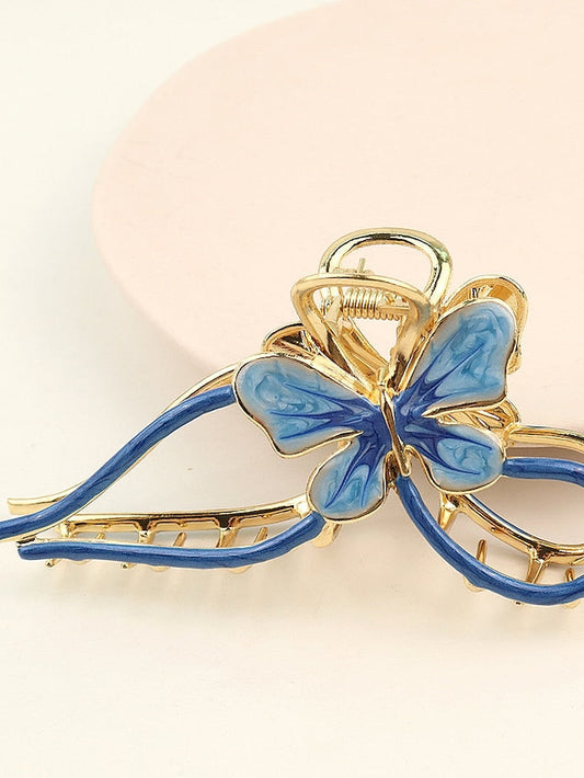 1pc Girls' Hair Claw Metal Butterfly Hair Clips Clamp Nonslip Hair Claw Hair Accessories for Women Girls for Thinner Thick Hair Styling Fashion Hair Supplies for Women