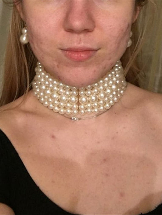 necklace Chic & Modern Party Pure Color Necklaces / Black / Red / Fall / Winter / Spring for Women