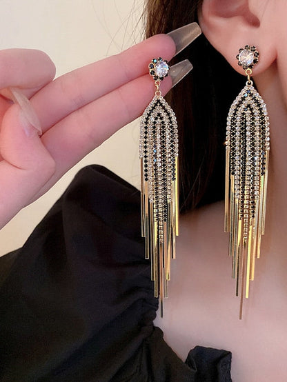 1 Pair Earrings For Girls' Wedding Imitation Diamond Alloy Classic Wedding for Women