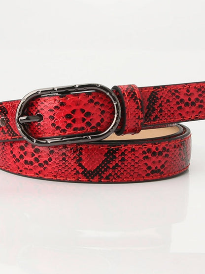 Belt PU Leather Green White Black Purple khaki Skinny Belt Solid Color for Women