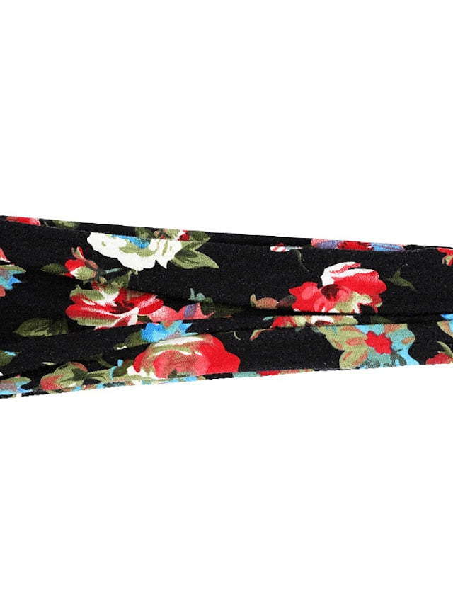 europe and the united states cross-border fashion sports hairband yoga bundle sweat-absorbing headband new ladies wide-brimmed printed headwear for Women