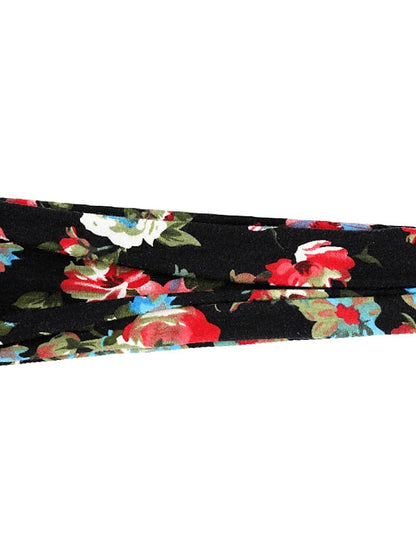 europe and the united states cross-border fashion sports hairband yoga bundle sweat-absorbing headband new ladies wide-brimmed printed headwear for Women