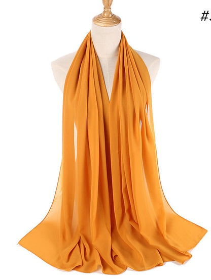 Muslim Hijab Turban Home Party / Evening Daily Solid / Plain Color Polyester Lace Casual Casual / Daily 1 pcs for Women