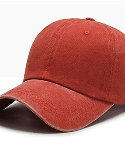 Baseball Cap Adjustable Buckle Pure Color Sports for Women
