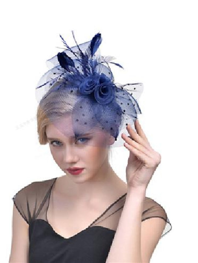 Hair Clip Party Party Solid Color Headwear / Red / Blue / Fall / Winter / Spring for Women