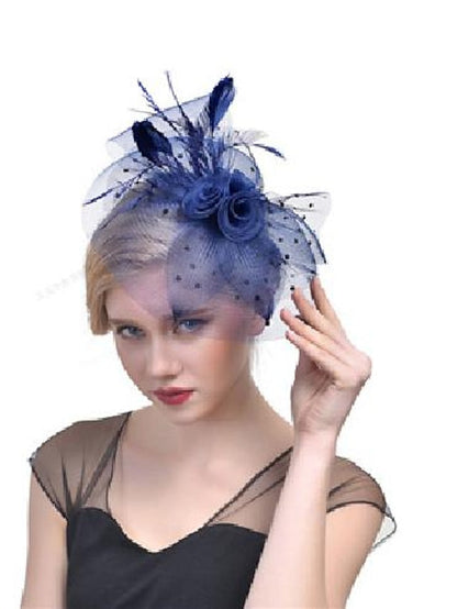 Hair Clip Party Party Solid Color Headwear / Red / Blue / Fall / Winter / Spring for Women