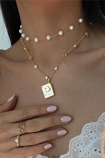 Collar con libro de constelaciones que se puede abrir "¡Eres mi alma gemela!"