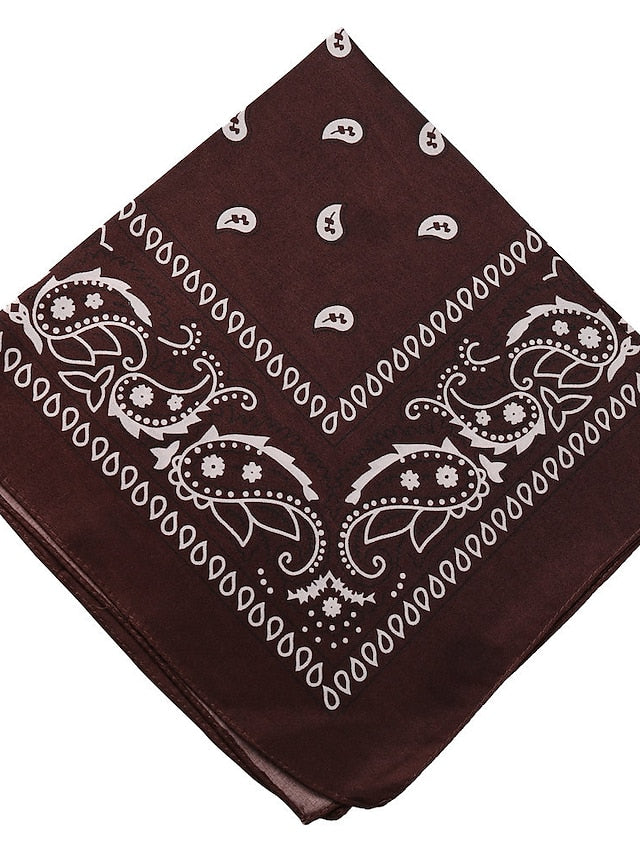 1pc Headbands Bandana Hair Scarf For Street Gift Holiday Head Handmade Fabric Black Blue Dark Red for Women