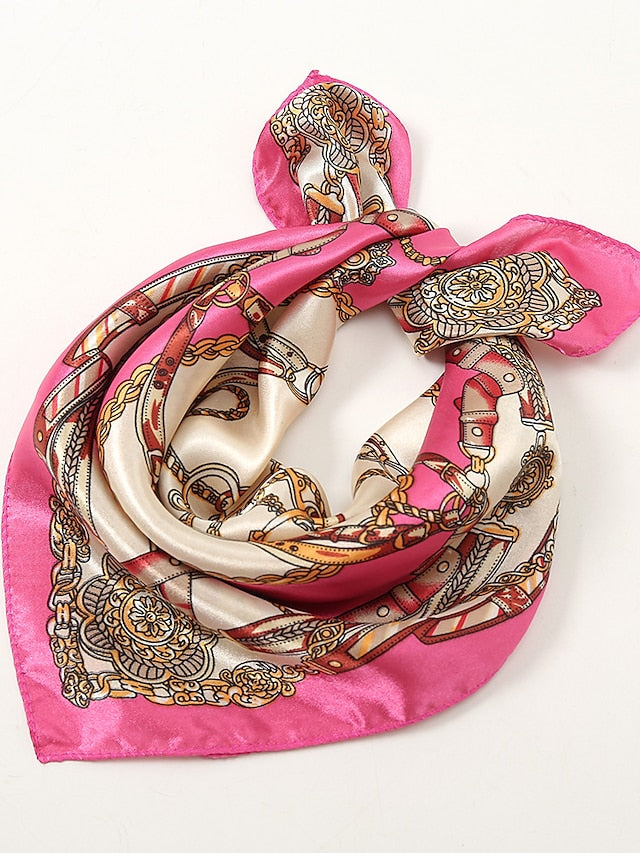 Neckerchief Gift Daily Holiday Tie Dye Polyester Bohemia Decoration Casual 1 PC for Women