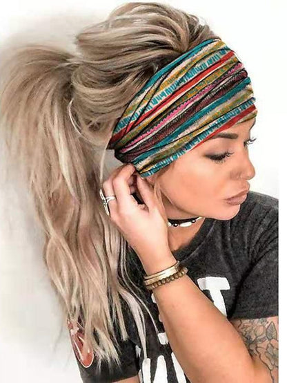 1pc Girls' Headbands Headband For Daily Flower Classic Fabric 1 2 3 for Women