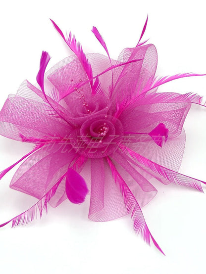Hair Clip Party Party Solid Color Headwear / White / Red / Blue / Fall / Winter for Women