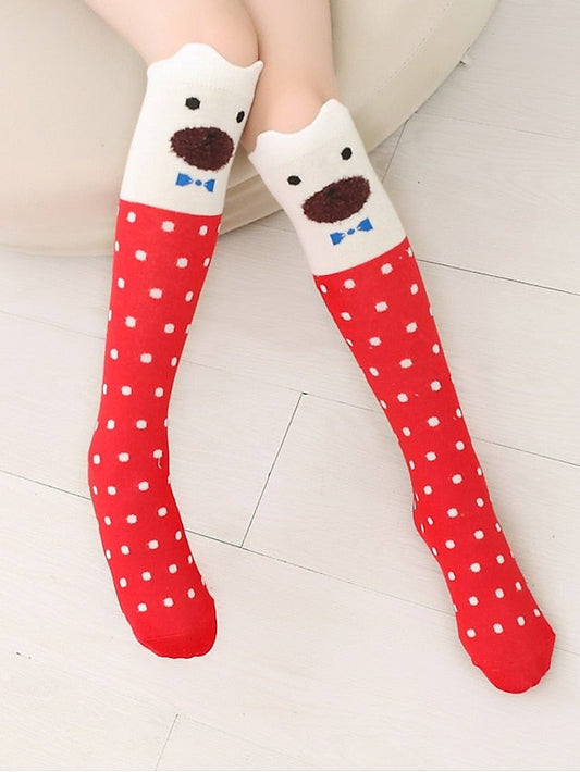 Kid's Knee High Socks Daily Holiday Acrylic Fibers Cotton Simple Casual Warm Casual 1 Pair for Women